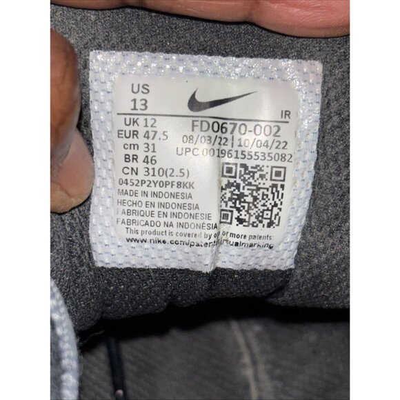 Nike Air Max Plus Tn Gray & Black Mens Sneakers Size 13 - Picture 11 of 11